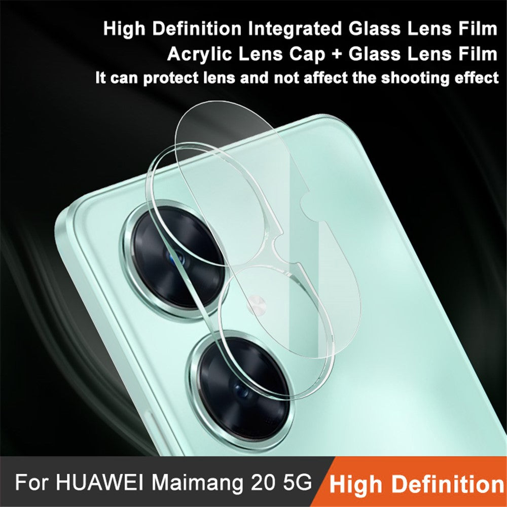 IMAK For Huawei Maimang 20 / nova 11i Clear Camera Lens Film Integrated Tempered Glass Lens Protector + Acrylic Lens Cap