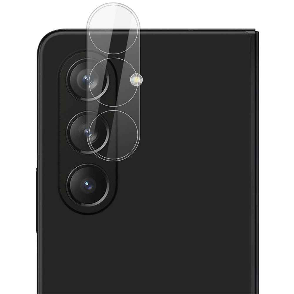 IMAK For Samsung Galaxy Z Fold5 5G HD Clear Integrated Camera Lens Film Clear Tempered Glass Lens Protector + Acrylic Lens Cap