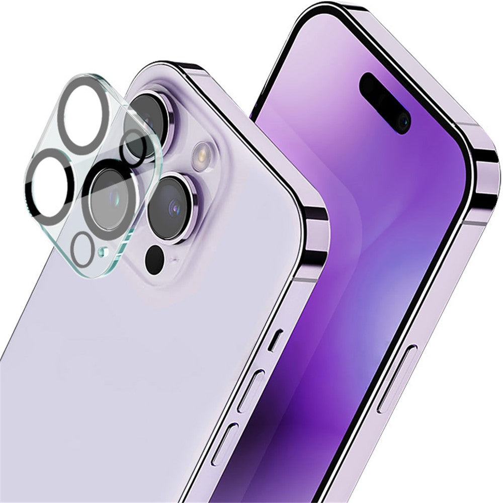 Tempered Glass HD Camera Lens Film + Acrylic Lens Cap IMAK For iPhone 15 Pro / 15 Pro Max