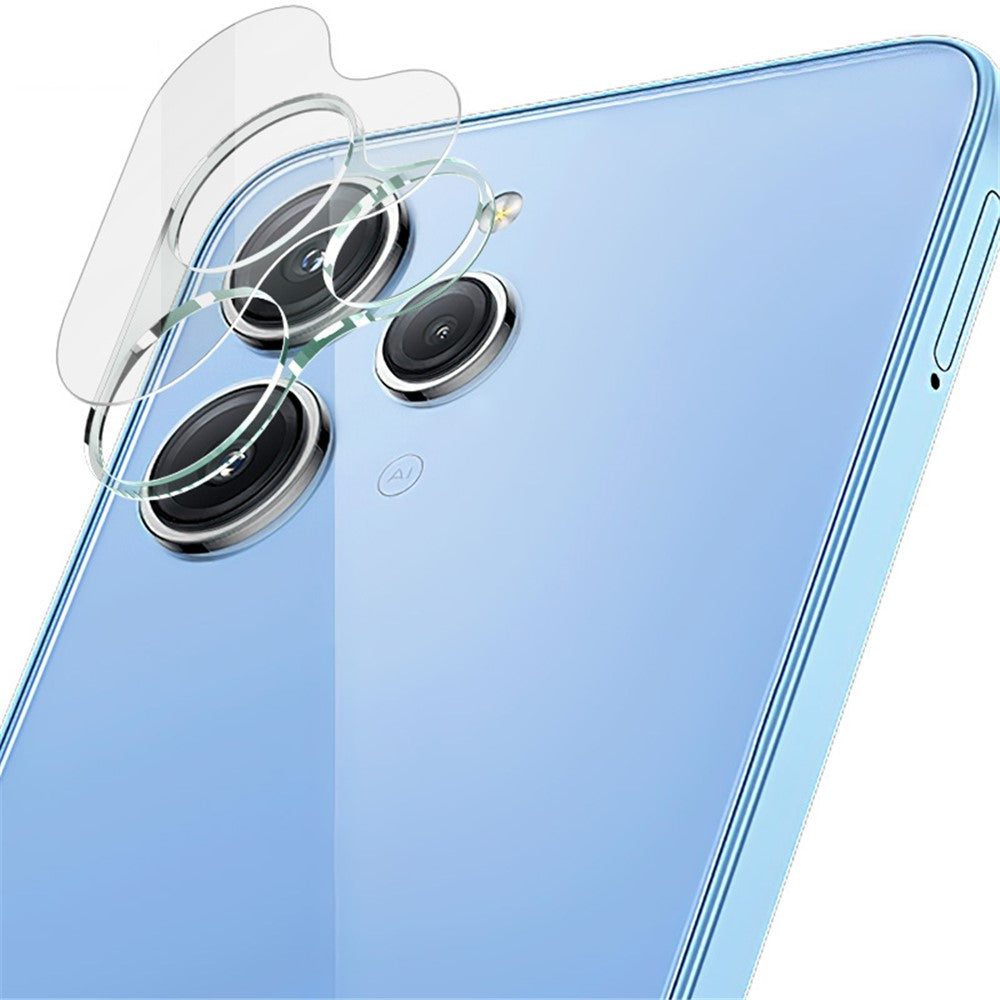 Tempered Glass Camera Lens Film+Acrylic Lens Cap IMAK Lens Protector for Xiaomi Redmi 12 4G