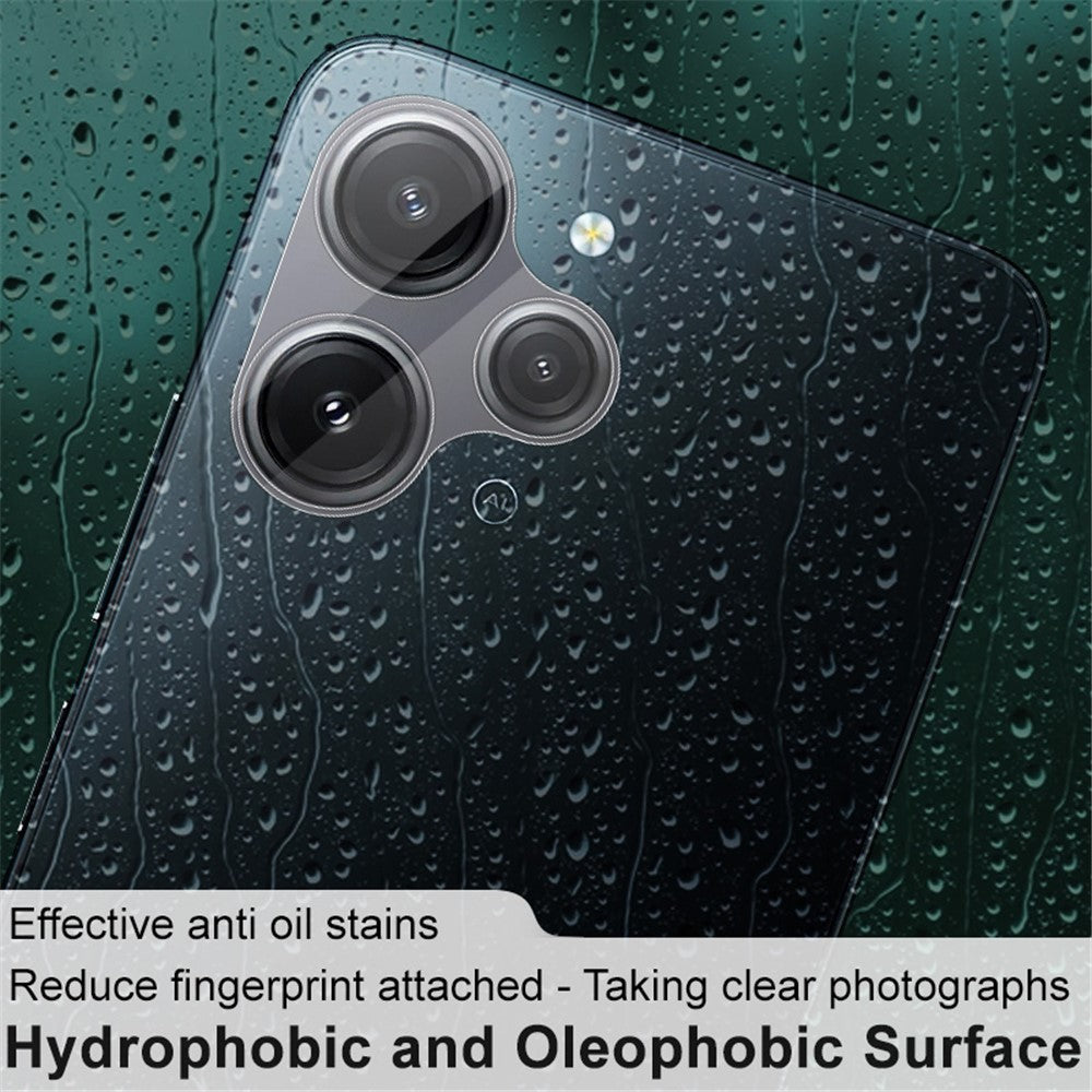 Tempered Glass Camera Lens Film+Acrylic Lens Cap IMAK Lens Protector for Xiaomi Redmi 12 4G