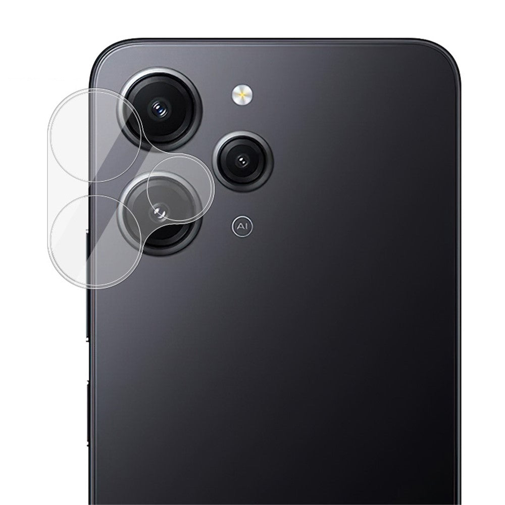 Tempered Glass Camera Lens Film+Acrylic Lens Cap IMAK Lens Protector for Xiaomi Redmi 12 4G