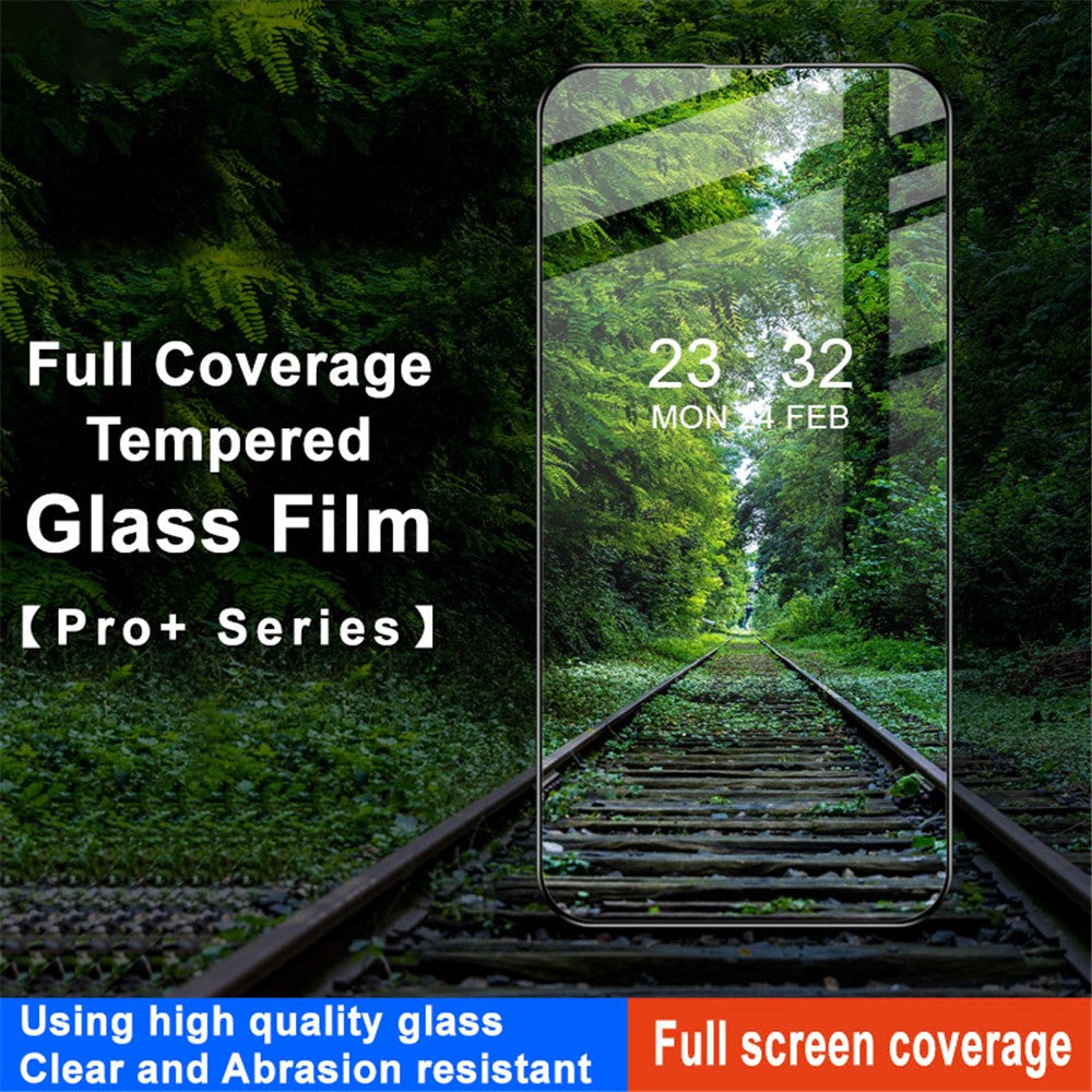 Full Coverage Tempered Glass Screen Protector IMAK Pro+ Series for iPhone 15 Pro Max