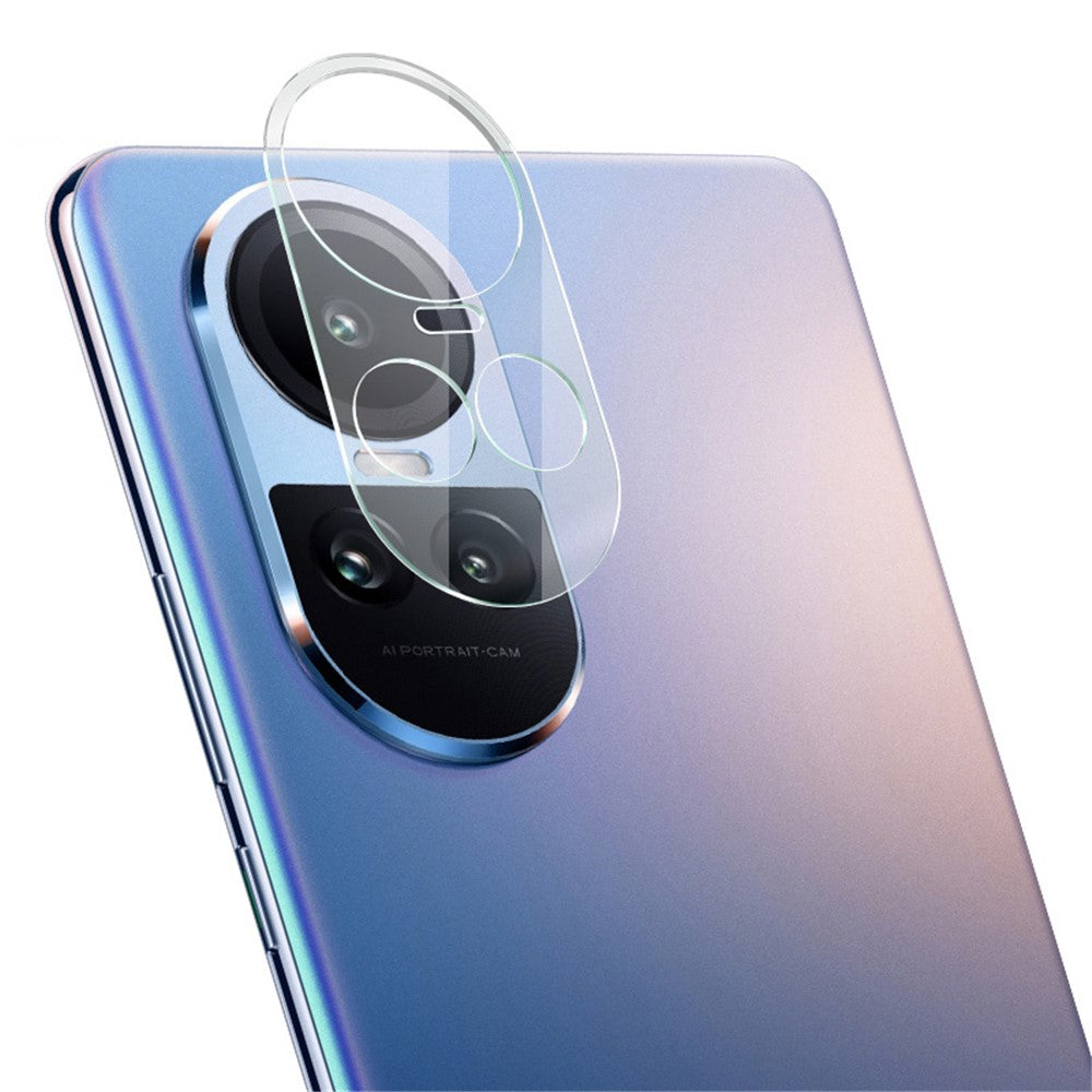 Tempered Glass Camera Lens Film+Acrylic Lens Cap IMAK Lens Protector for Oppo Reno10 Pro 5G (Global) / Reno10 5G (Global)