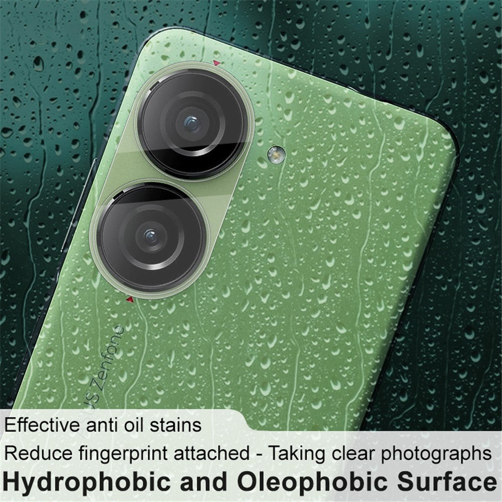 Tempered Glass HD Camera Lens Film + Acrylic Lens Cap IMAK for Asus Zenfone 10 5G