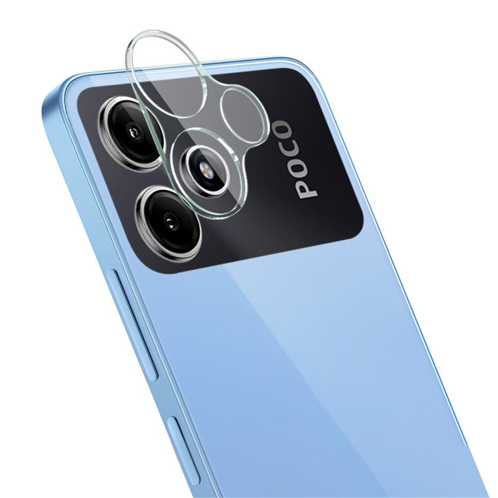 Tempered Glass Camera Lens Film+Acrylic Lens Cap IMAK for Xiaomi Redmi 12 5G (Global) / Poco M6 Pro 5G