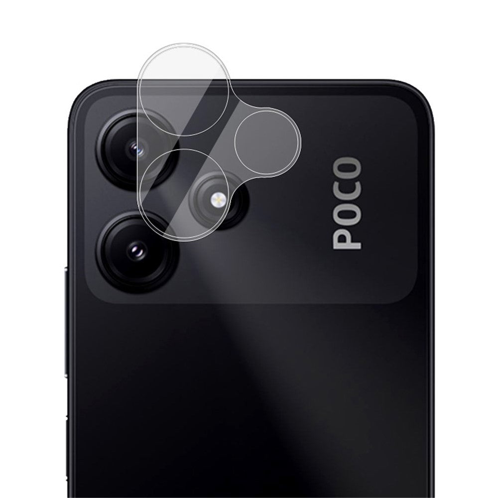 Tempered Glass Camera Lens Film+Acrylic Lens Cap IMAK for Xiaomi Redmi 12 5G (Global) / Poco M6 Pro 5G