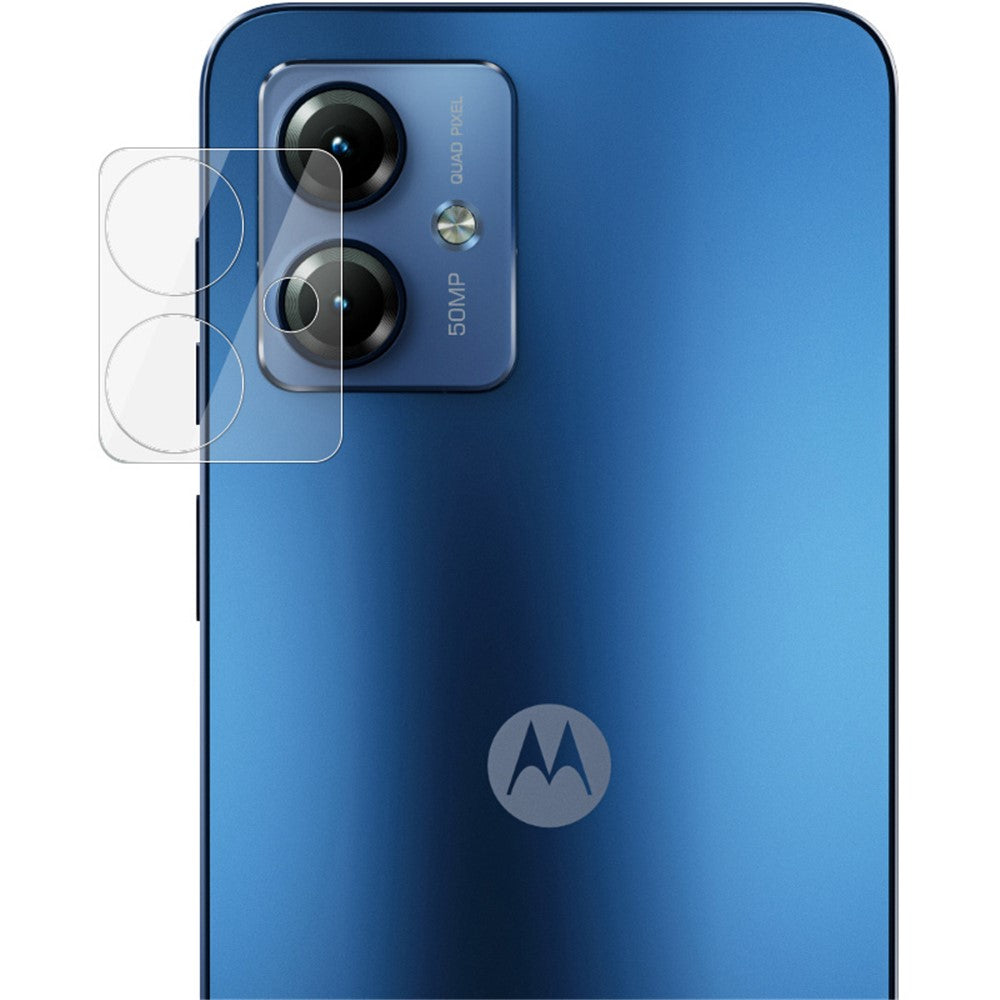 Tempered Glass Camera Lens Protector with Acrylic Lens Cap IMAK for Motorola Moto G14 4G