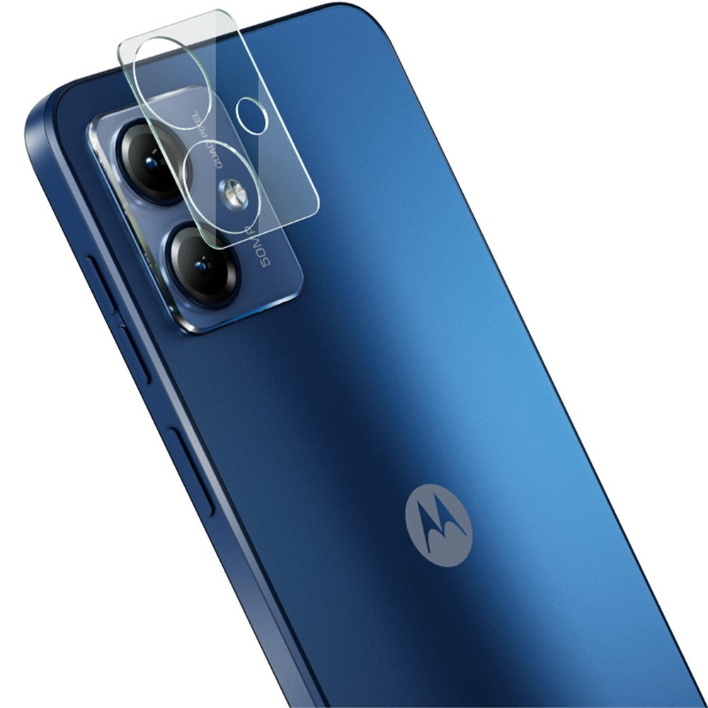 Tempered Glass Camera Lens Protector with Acrylic Lens Cap IMAK for Motorola Moto G14 4G