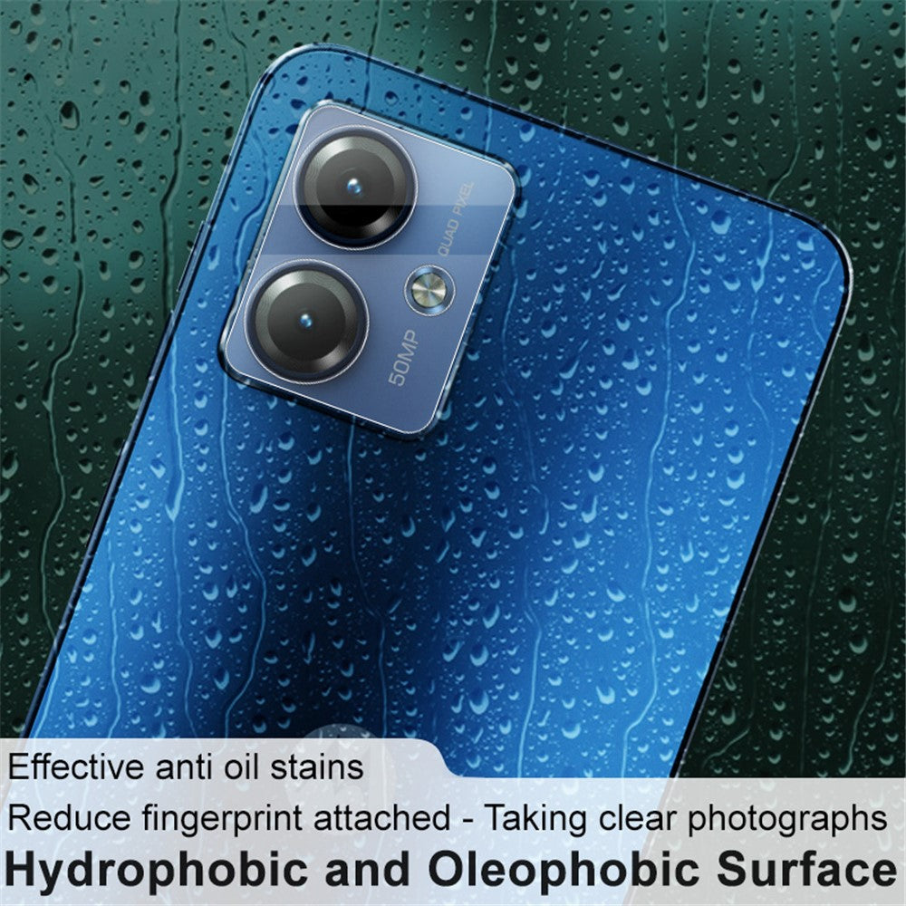 Tempered Glass Camera Lens Protector with Acrylic Lens Cap IMAK for Motorola Moto G14 4G