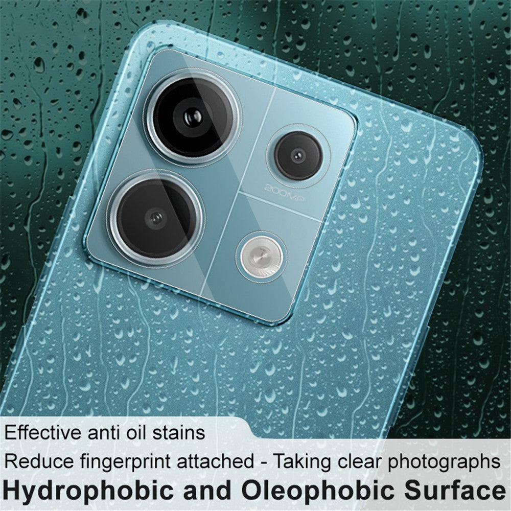 Tempered Glass Camera Lens Film+Acrylic Lens Cap IMAK For Xiaomi Redmi Note 13 Pro 5G / Poco X6 5G Lens Protector
