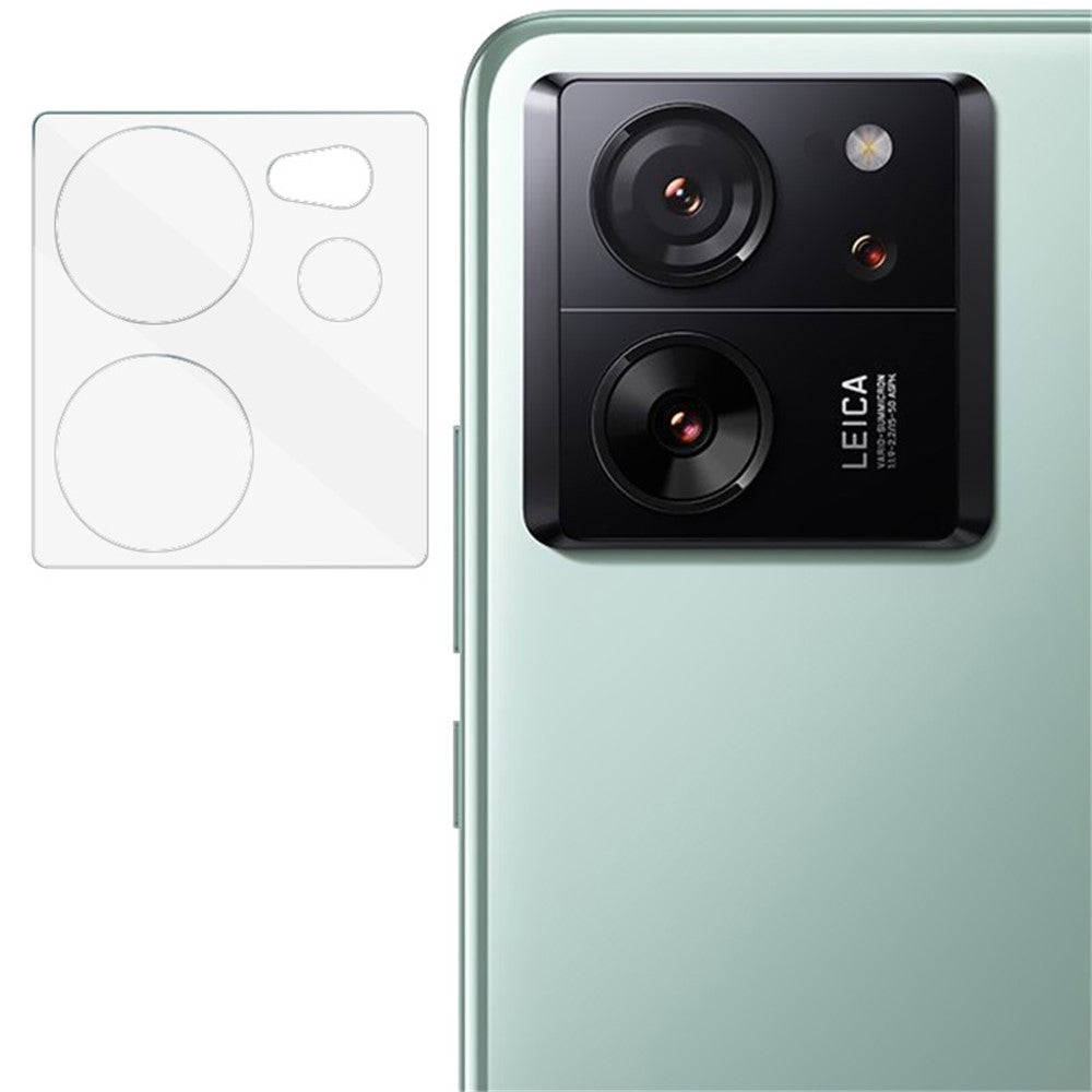 Tempered Glass Camera Lens Film+Acrylic Lens Cap IMAK For Xiaomi 13T / 13T Pro