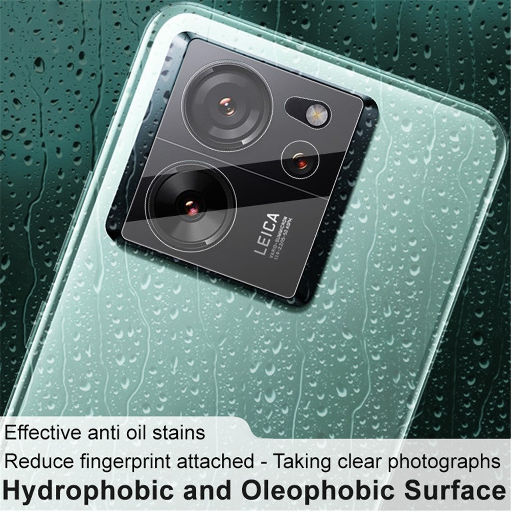 Tempered Glass Camera Lens Film+Acrylic Lens Cap IMAK For Xiaomi 13T / 13T Pro