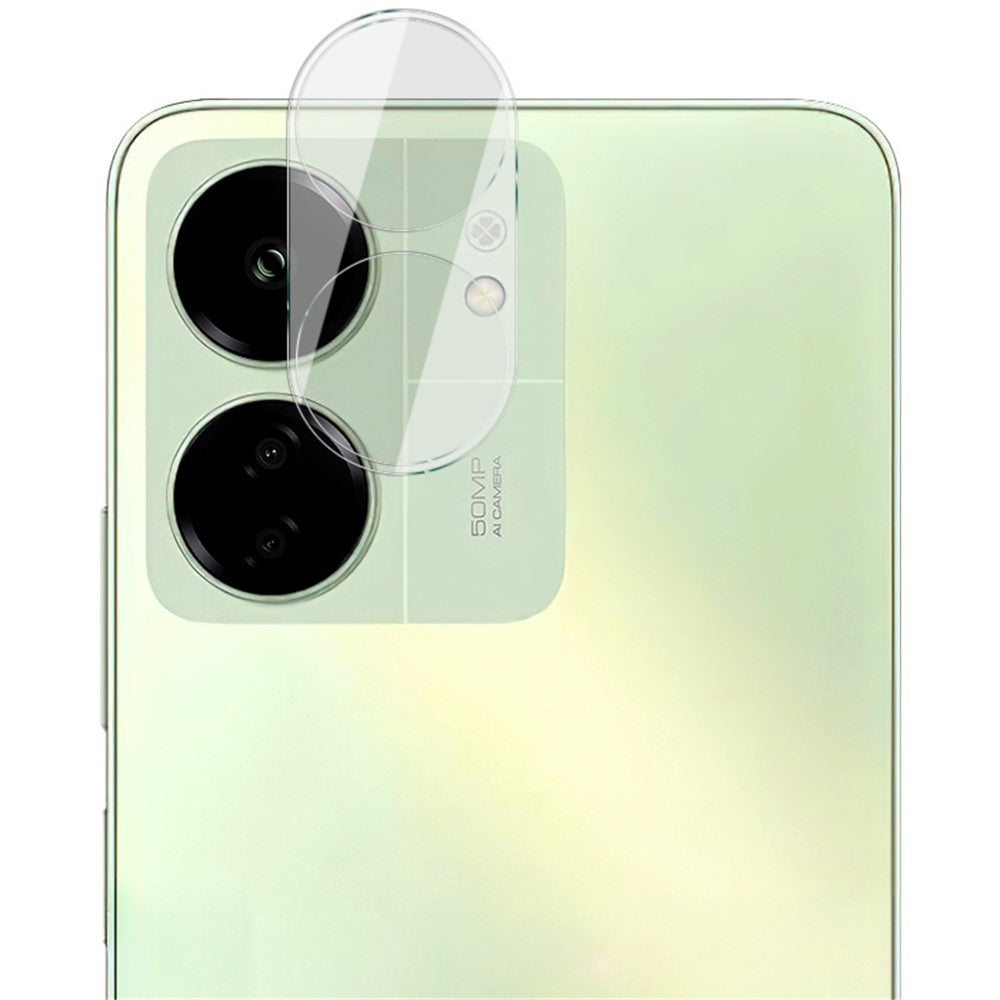 Tempered Glass Camera Lens Film+Acrylic Lens Cap IMAK For Xiaomi Redmi 13C 4G / Poco C65 4G