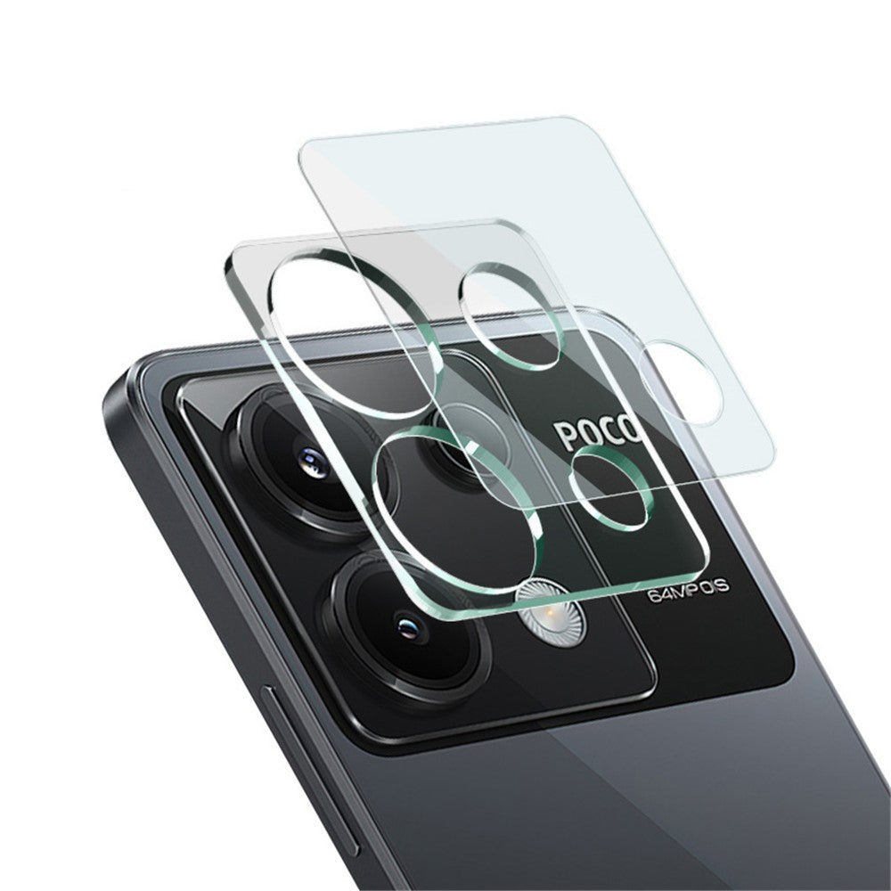 Tempered Glass Camera Lens Film+Acrylic Lens Cap IMAK For Xiaomi Poco X6 5G / Redmi Note 13 Pro 5G