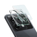 Tempered Glass Camera Lens Film+Acrylic Lens Cap IMAK For Xiaomi Poco X6 5G / Redmi Note 13 Pro 5G