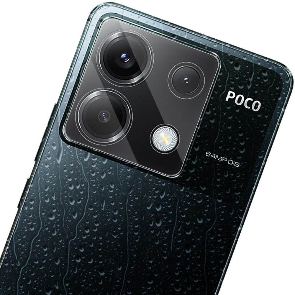 Tempered Glass Camera Lens Film+Acrylic Lens Cap IMAK For Xiaomi Poco X6 5G / Redmi Note 13 Pro 5G