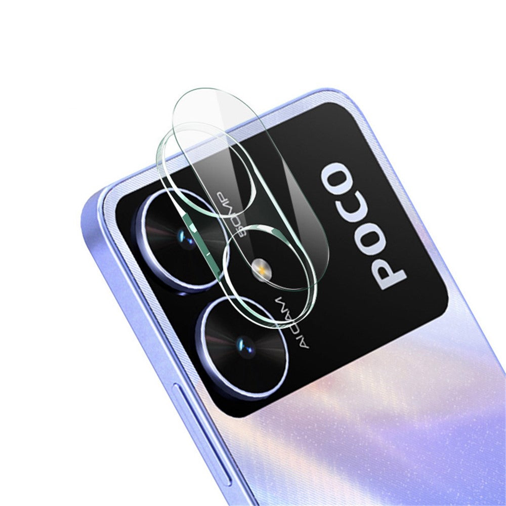 Tempered Glass Camera Lens Film+Acrylic Lens Cap IMAK For Xiaomi Poco M6 5G