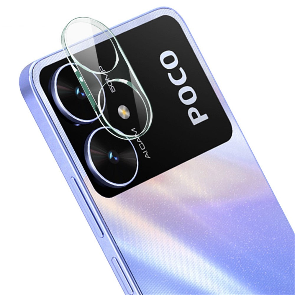 Tempered Glass Camera Lens Film+Acrylic Lens Cap IMAK For Xiaomi Poco M6 5G