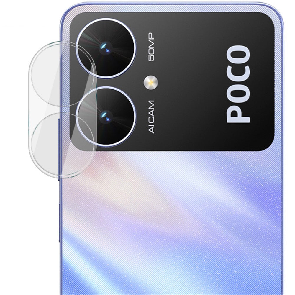 Tempered Glass Camera Lens Film+Acrylic Lens Cap IMAK For Xiaomi Poco M6 5G
