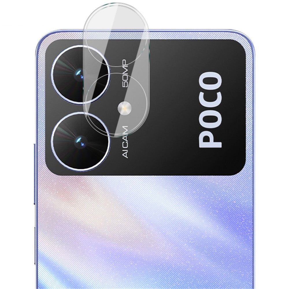 Tempered Glass Camera Lens Film+Acrylic Lens Cap IMAK For Xiaomi Poco M6 5G