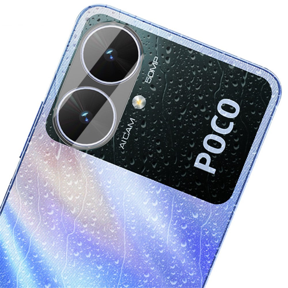 Tempered Glass Camera Lens Film+Acrylic Lens Cap IMAK For Xiaomi Poco M6 5G