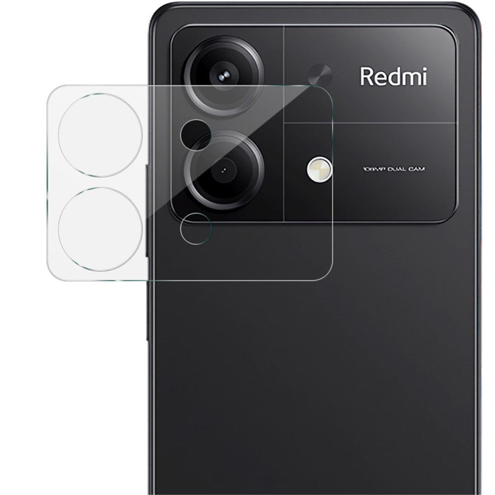 Tempered Glass Camera Lens Film+Acrylic Lens Cap IMAK For Xiaomi Redmi Note 13R Pro 5G