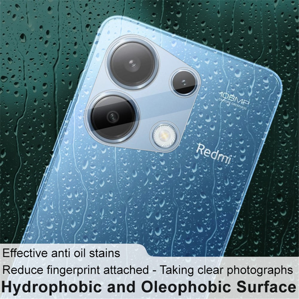 Tempered Glass Camera Lens Film+Acrylic Lens Cap IMAK For Xiaomi Redmi Note 13 4G