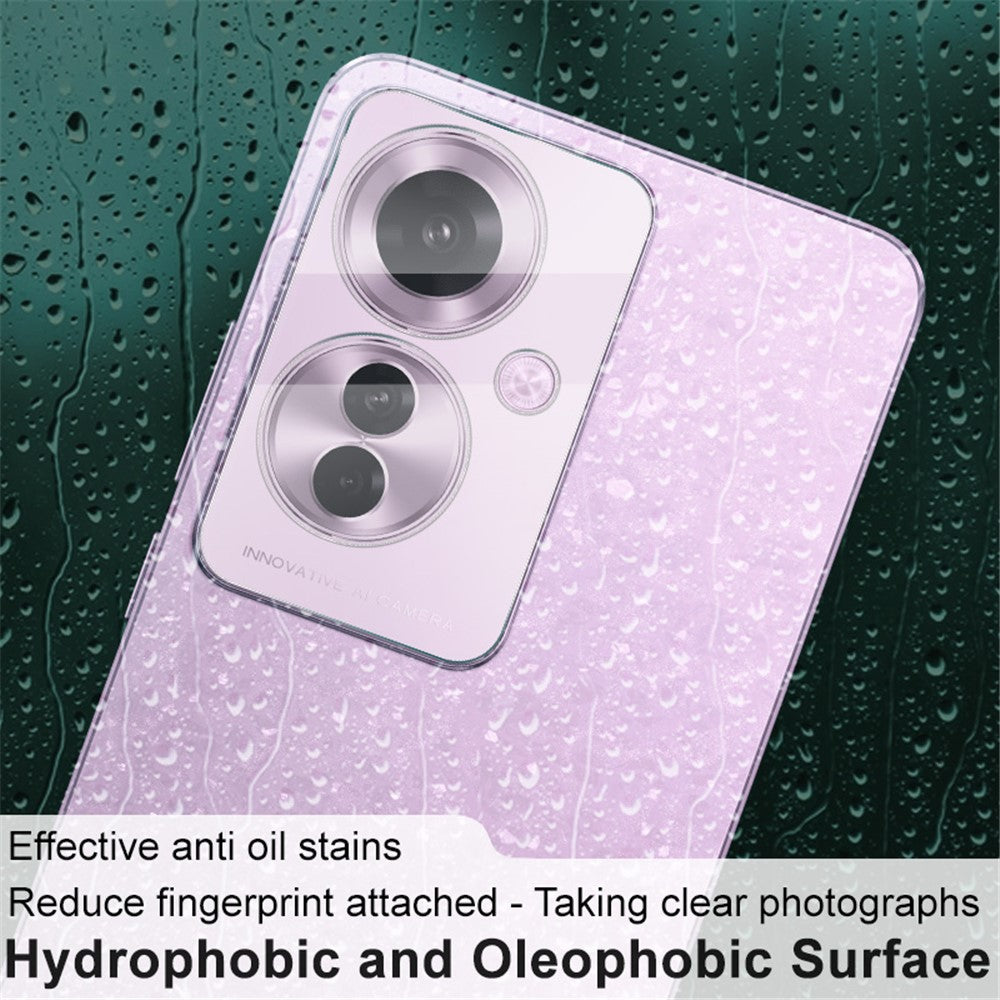 Tempered Glass Camera Lens Film+Acrylic Lens Cap IMAK For Oppo Reno11 F 5G / F25 Pro 5G