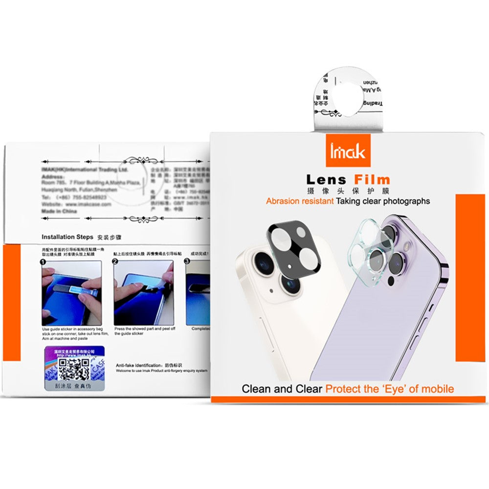 Tempered Glass Camera Lens Film+Acrylic Lens Cap IMAK For Huawei Pura 70 Pro / 70 Pro+