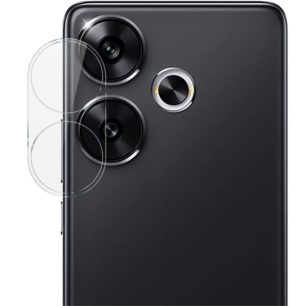 Tempered Glass Camera Lens Film+Acrylic Lens Cap IMAK For Xiaomi Redmi Turbo 3 5G / Poco F6 5G