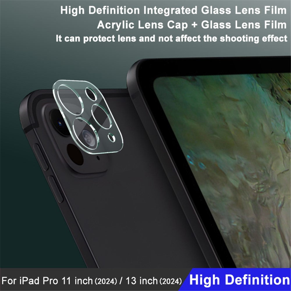 Tempered Glass HD Camera Lens Film + Acrylic Lens Cap IMAK For iPad Pro 11 (2024) / Pro 13 (2024)