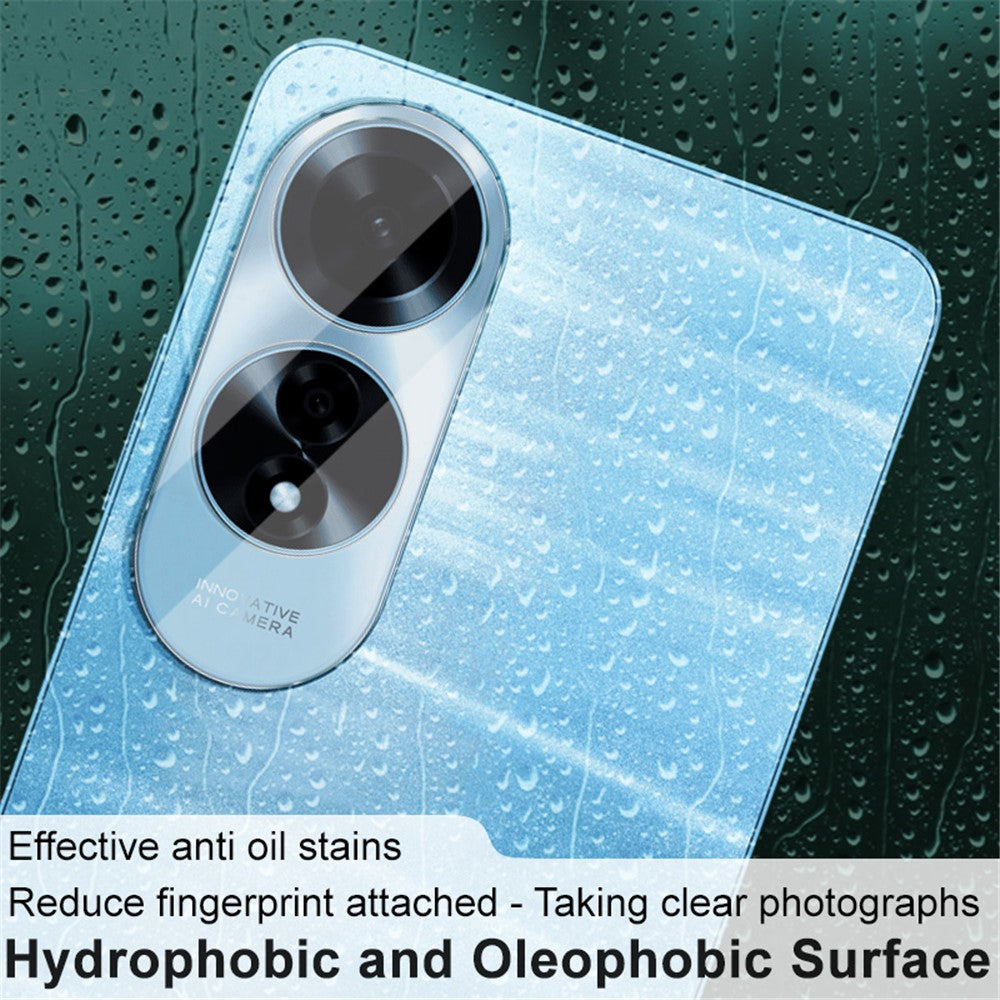 Tempered Glass Camera Lens Film+Acrylic Lens Cap IMAK For Oppo A60 4G