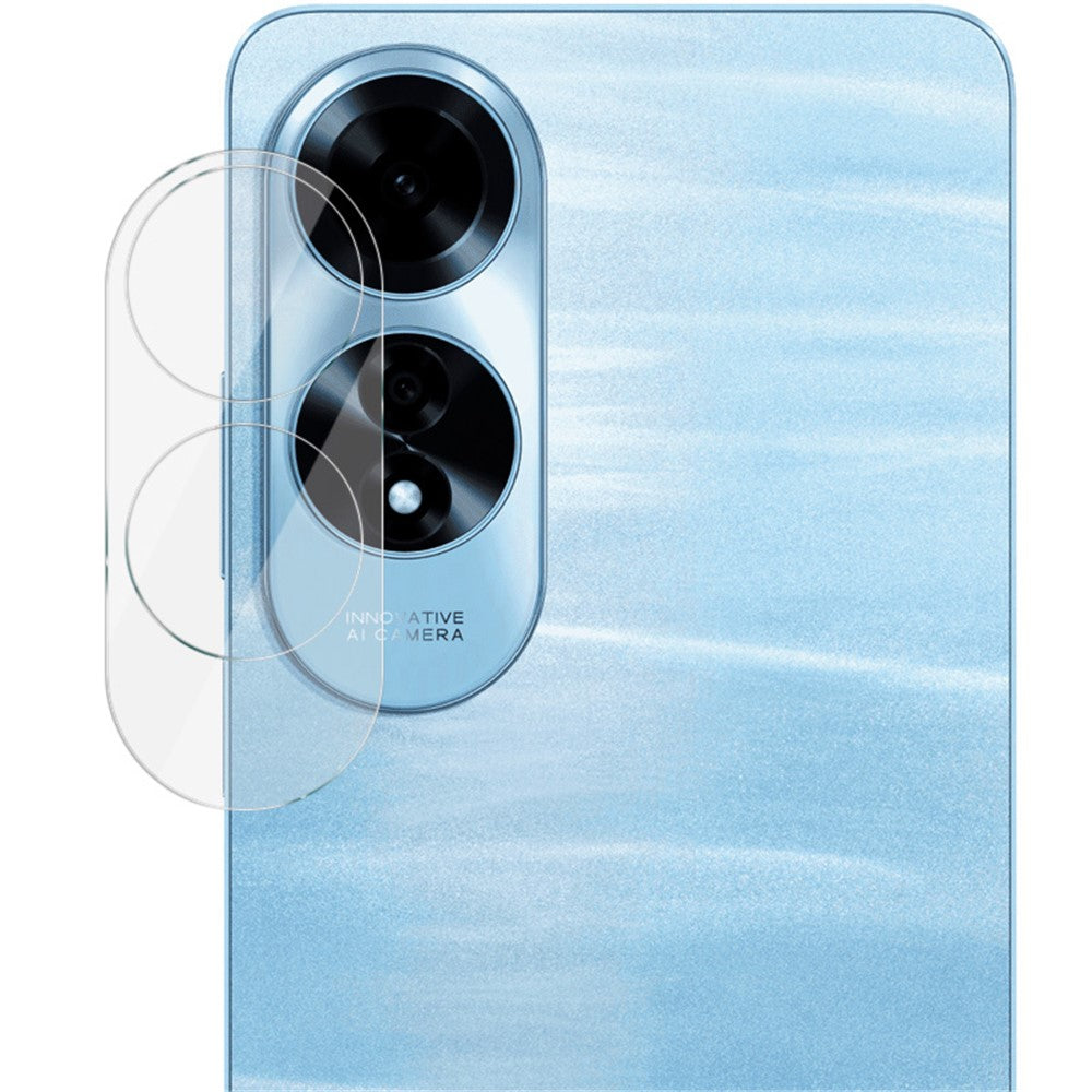 Tempered Glass Camera Lens Film+Acrylic Lens Cap IMAK For Oppo A60 4G