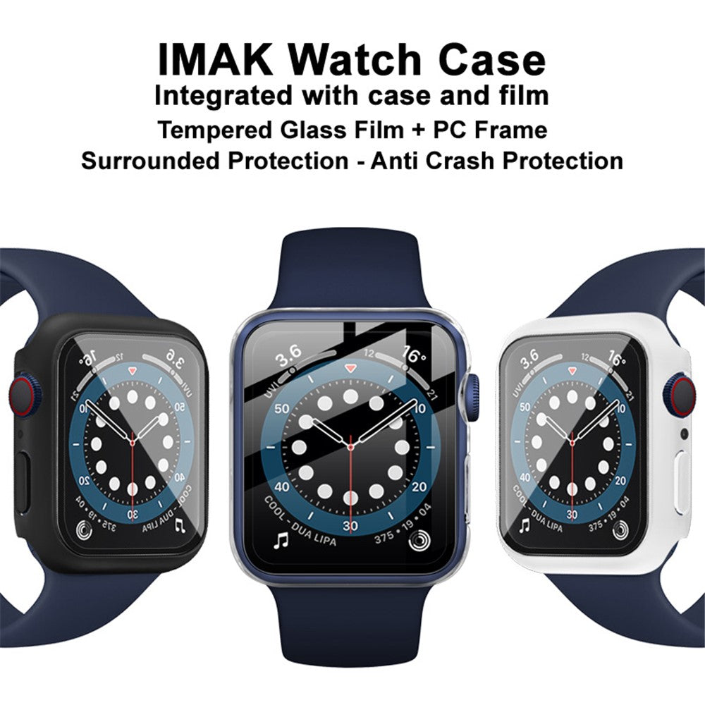 Hard PC Protective Case with HD Tempered Glass IMAK for Apple Watch SE3 / SE2 / SE1 / 6 / 5 / 4 (40mm)