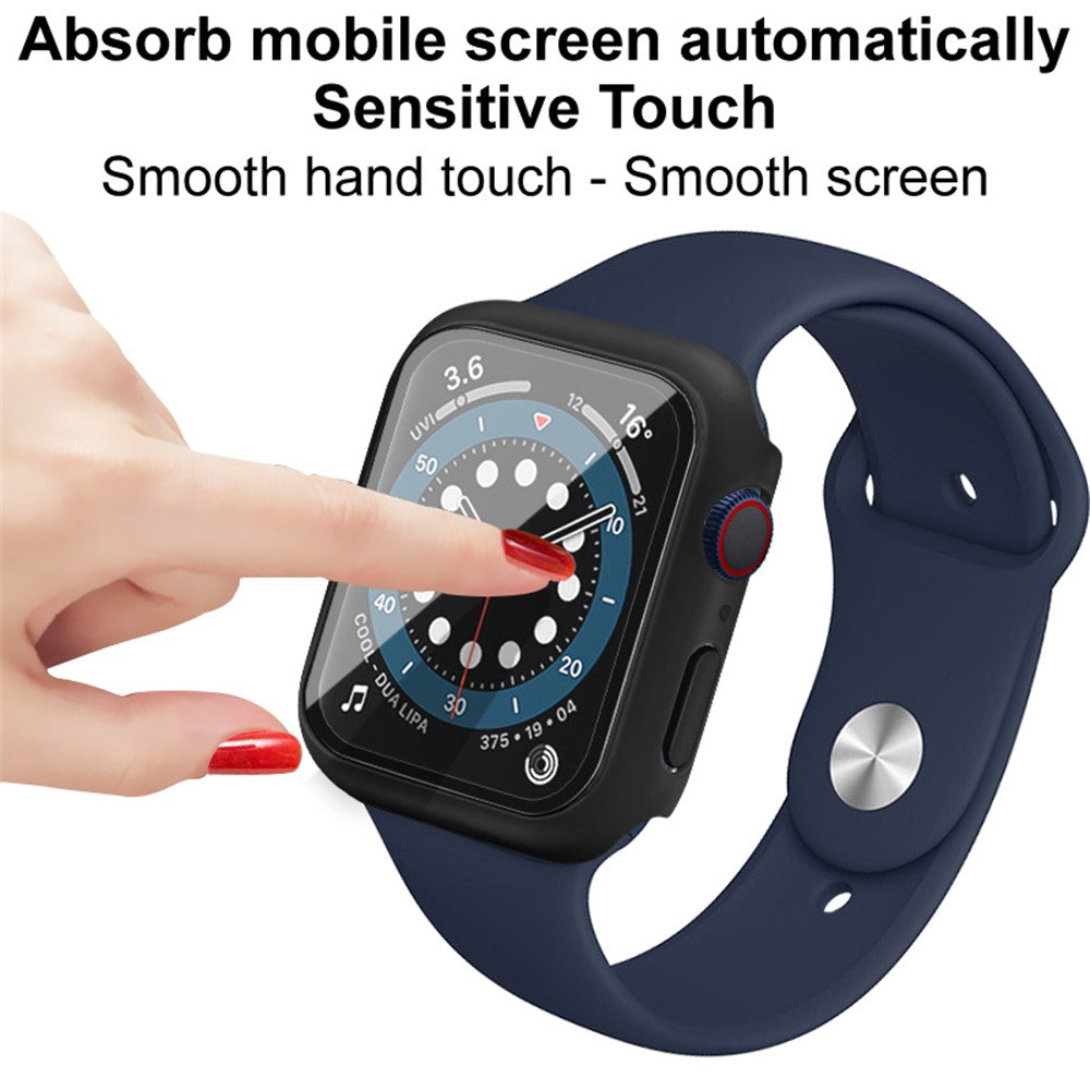 Hard PC Protective Case with HD Tempered Glass IMAK for Apple Watch SE3 / SE2 / SE1 / 6 / 5 / 4 (40mm)