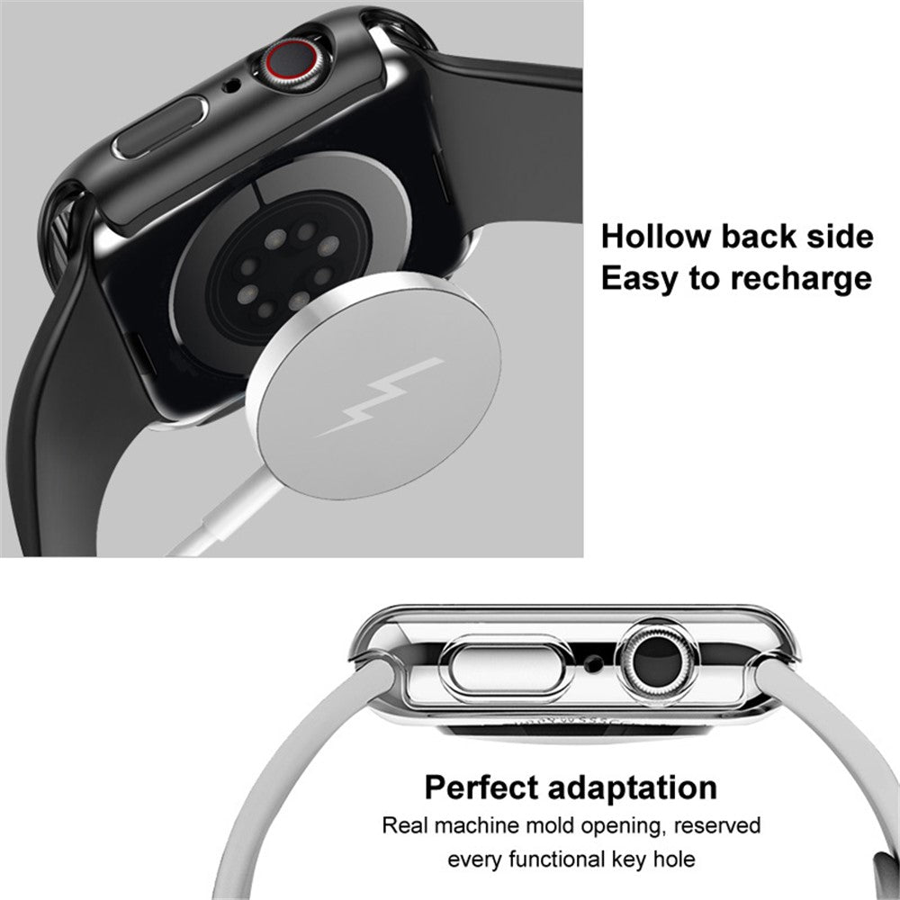 Hard PC Protective Case with HD Tempered Glass IMAK for Apple Watch SE3 / SE2 / SE1 / 6 / 5 / 4 (40mm)