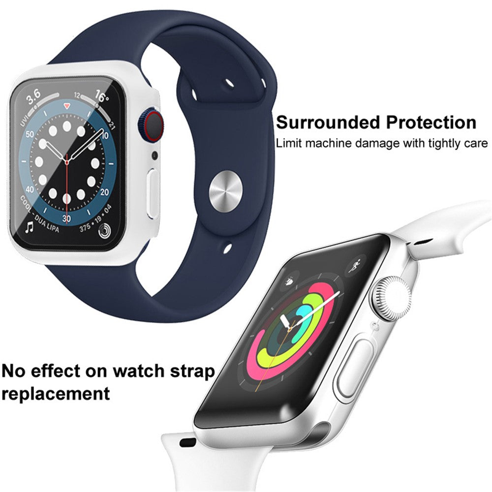 Hard PC Protective Case with HD Tempered Glass IMAK for Apple Watch SE3 / SE2 / SE1 / 6 / 5 / 4 (40mm)