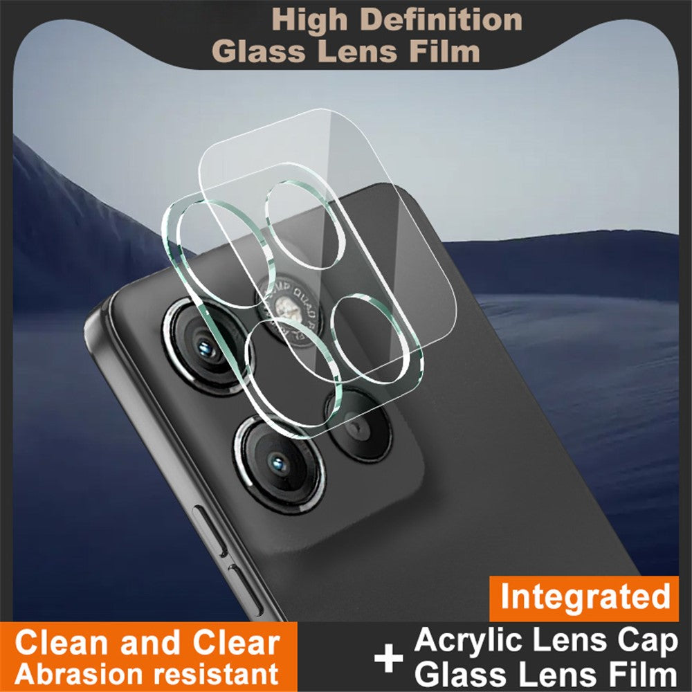 Tempered Glass Camera Lens Protector with Acrylic Lens Cap IMAK For Motorola Edge 60 Stylus 5G / Moto G Stylus 5G (2025)