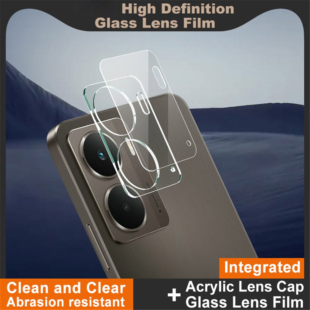 Tempered Glass HD Camera Lens Film + Acrylic Lens Cap IMAK For Realme P3 5G / Neo7x 5G