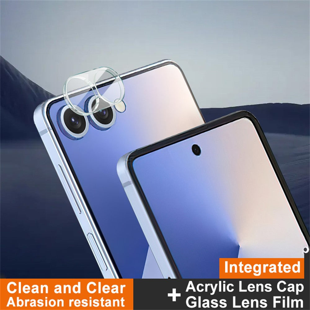 IMAK For Samsung Galaxy Z Flip8 / Z Flip7 5G Tempered Glass Camera Lens Protector + Acrylic Lens Cap