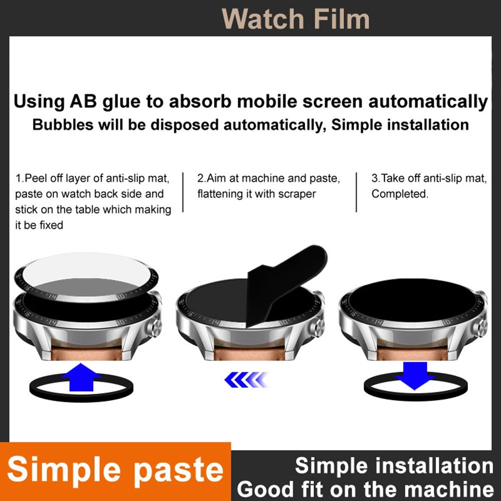 HD Anti-Bubble Acrylic Glass Screen Protector IMAK For vivo Watch 5