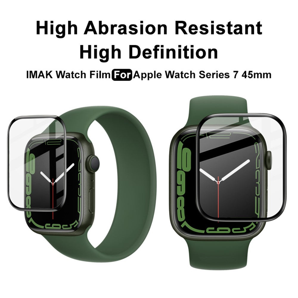 Durable Acrylic Glass Screen Protector IMAK for Apple Watch Series 9 / 8 / 7 45mm