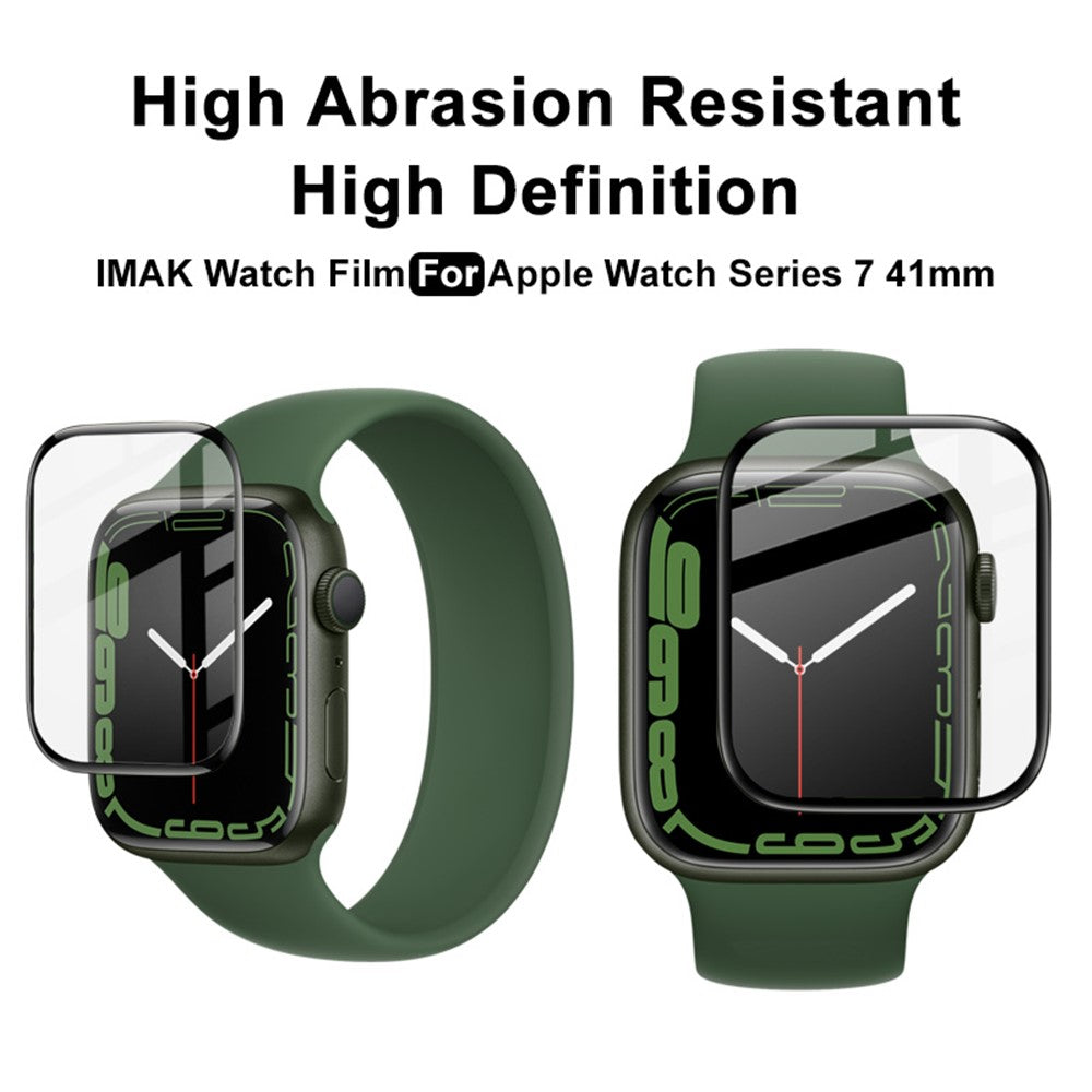 Durable Acrylic Glass Screen Protector IMAK for Apple Watch Series 9 / 8 / 7 (41mm)