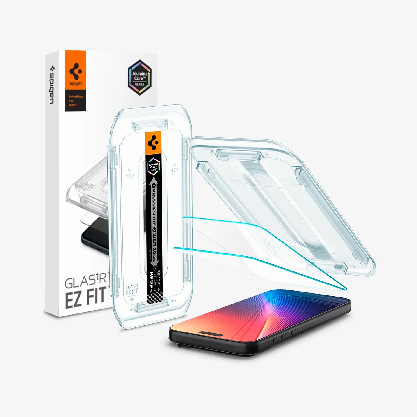 Spigen GLAS.tR EZ Fit Sensor Protected Screen Protector for iPhone 17 Series (2-Pack)