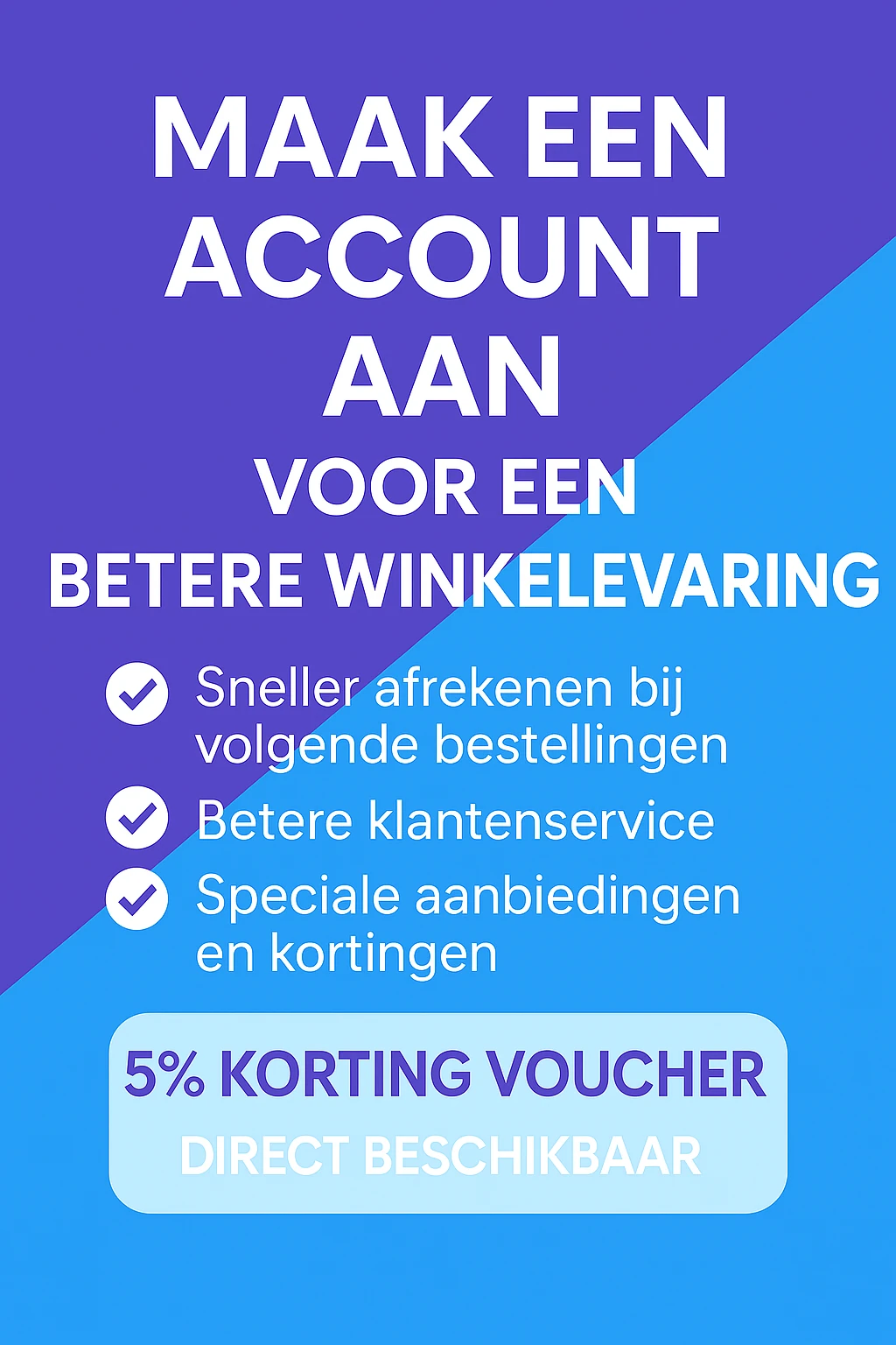Maak een account aan