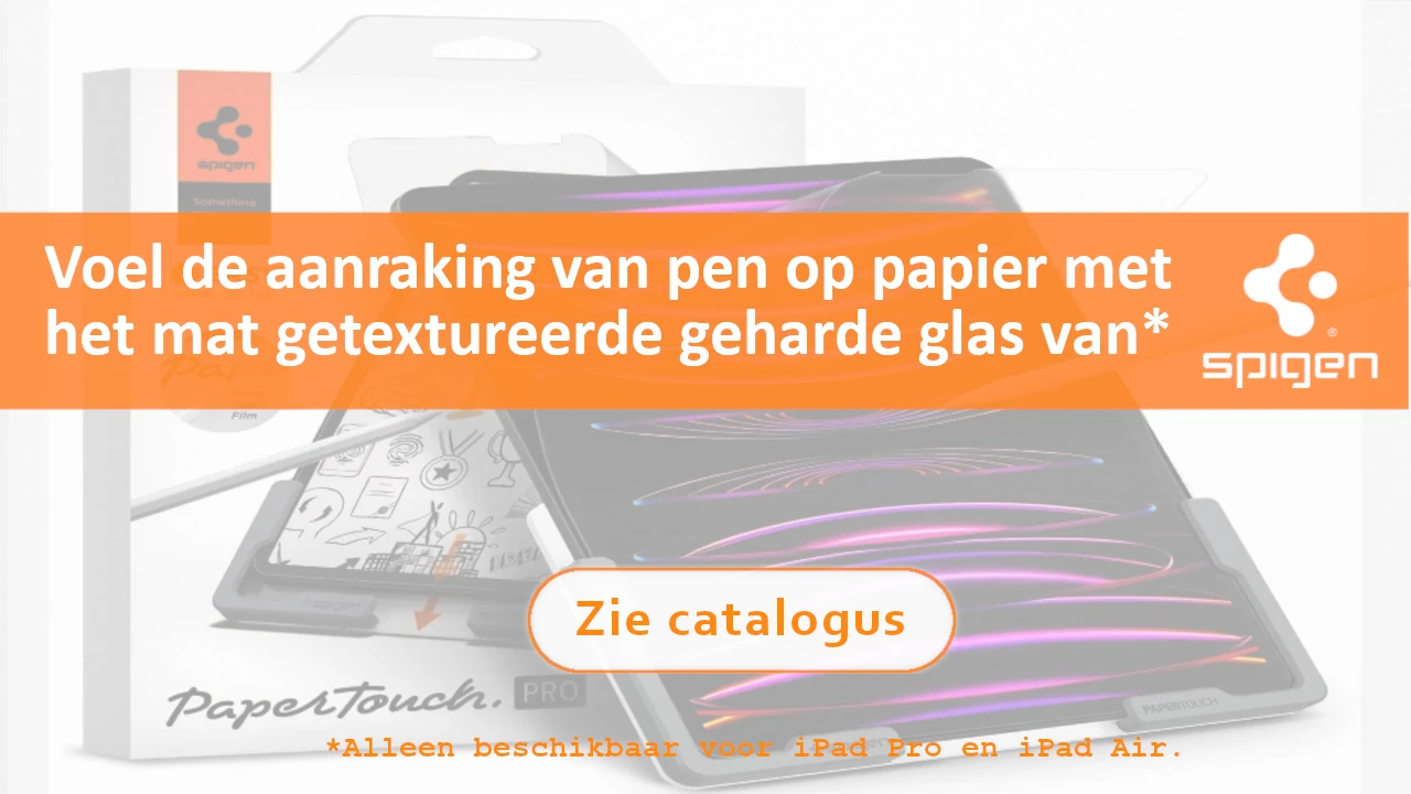 Voel de aanraking van pen op papier met Spigen