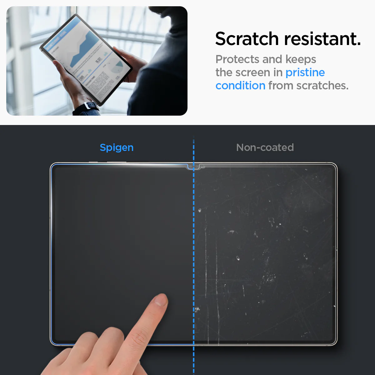 Scratch resistant.